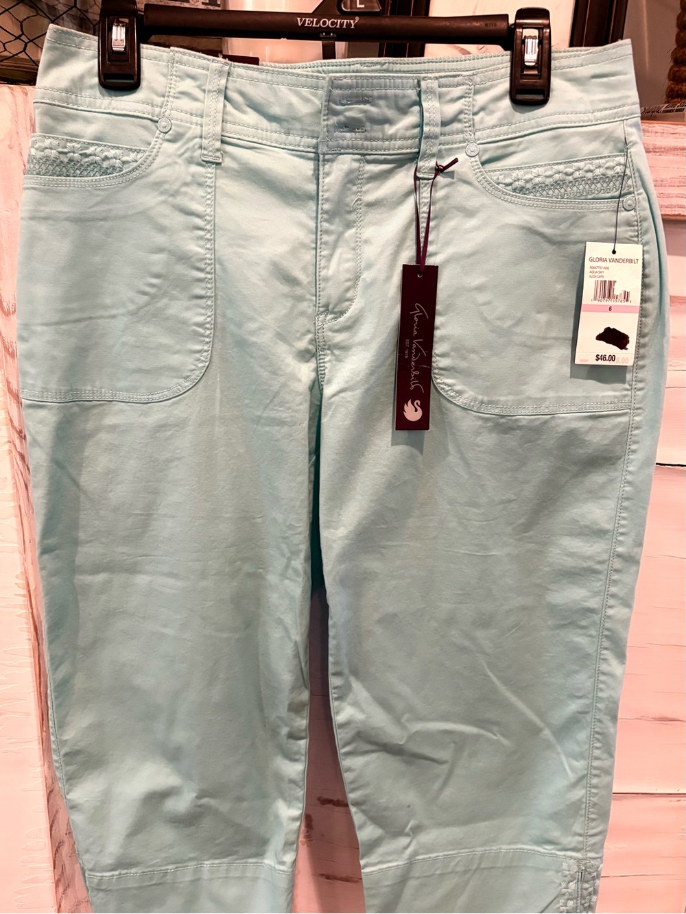Gloria Vanderbilt Light Mint Green Pants with Tag